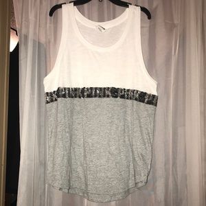 Victoria Secret Pink Sequin Tank sz L
